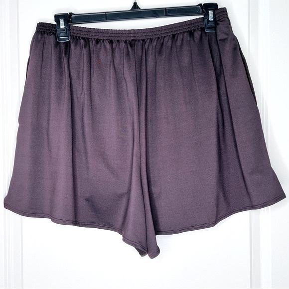 GABAR Swimwear Chlorine Resistant Brown Swim Shorts with Pockets Plus Size 22W - Picture 13 of 16